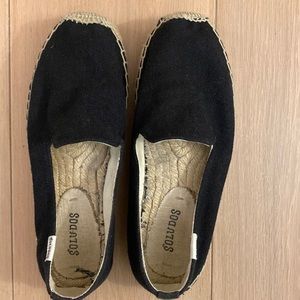 SOLUDOS Black Canvas Soludos Espadrilles Size 6